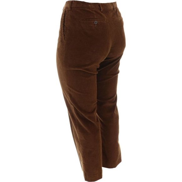 NWT LANDS' END TRADITIONAL STRETCH CORDUROY PANTS‎ COLOR CHESTNUT 37-UNHEMMED - Picture 4 of 9